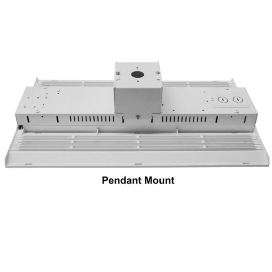 100 / 130 / 160 Watt Adjustable Linear LED High Bay: pendant mount view