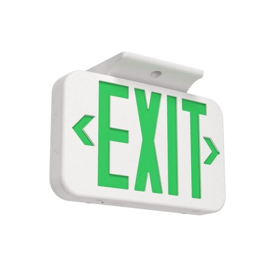 5 Watt LED Exit Sign: product image with green letter option