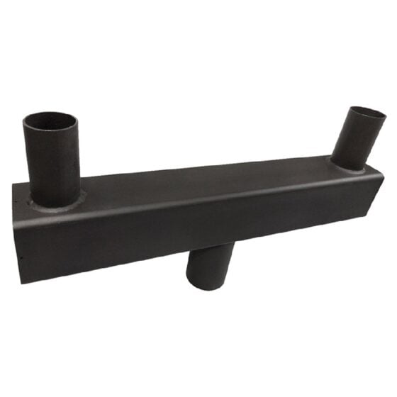 2 Fixture 180 Degree Bullhorn Mount | 2 3/8 Inch Tenon | Bronze | Low Profile