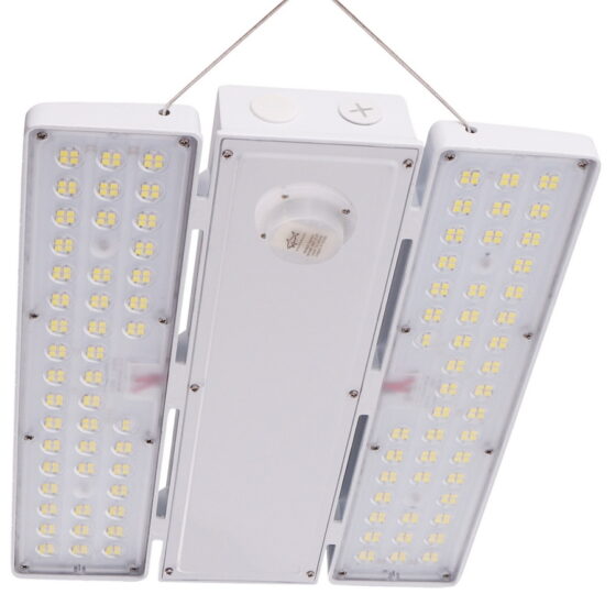 155 / 180 / 210 Wattage Adjustable High Bay Linear: angled view