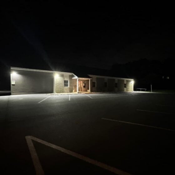 50 Watt Full Cutoff LED Wall Pack: installation view