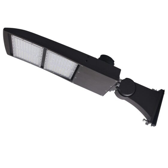 200 Watt LED Shoebox Area Light: alternative mounting angle
