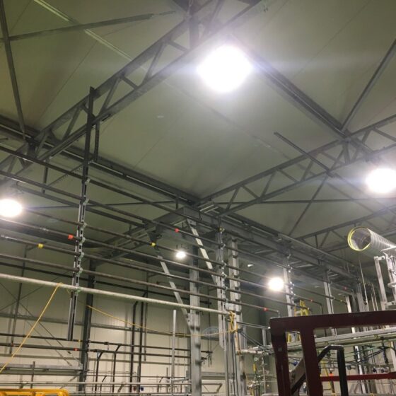 200 Watt Square Explosion Proof LED Light: installation view