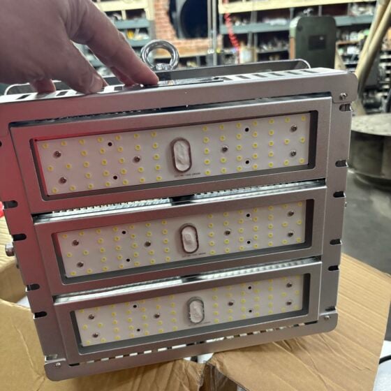 50 Watt LED High Temperature Light: angled view