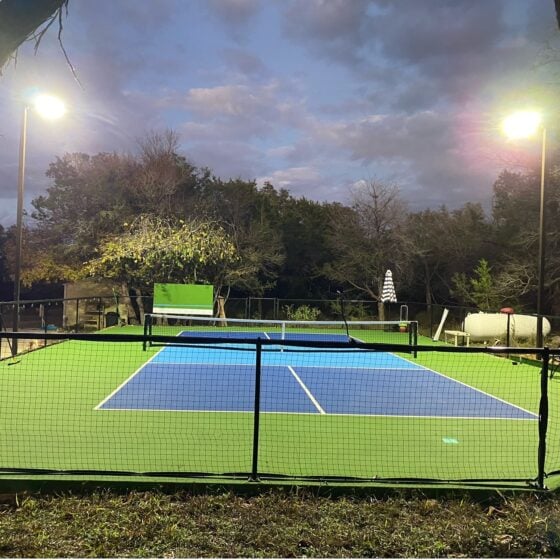 20 Foot Above Grade: installation view on sports field