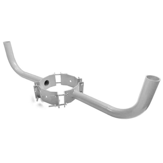 Wood Pole Bullhorn 2 Lights
