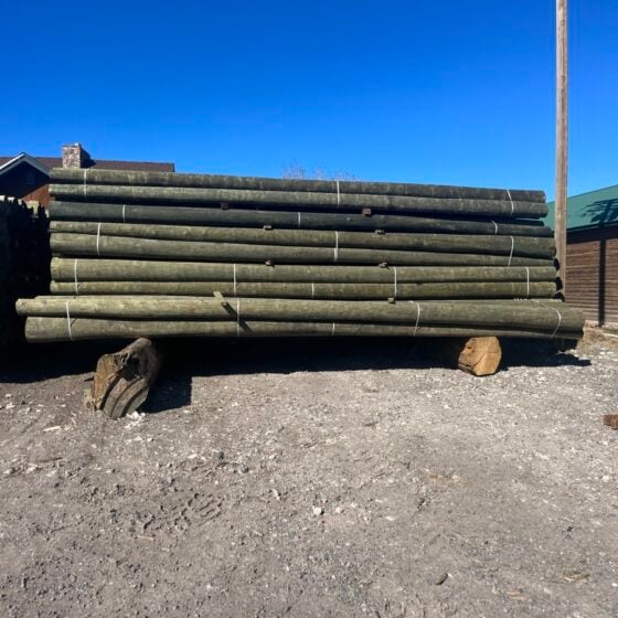 45 Foot Wood Pole: product image showing full length