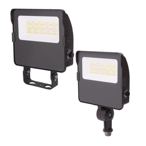 36 / 50 / 63 Watt Adjustable LED Flood Light: close-up of mounting options
