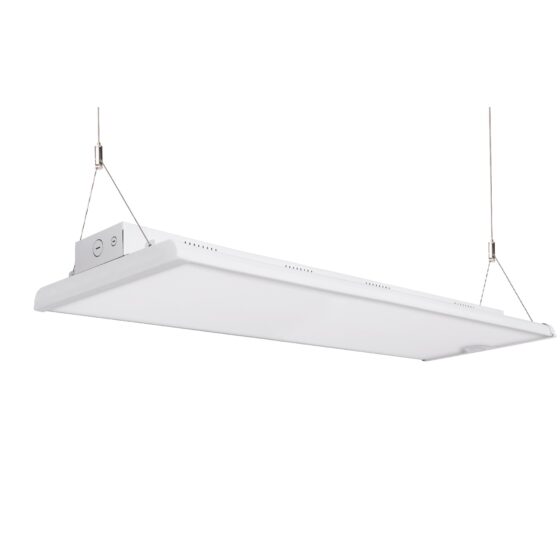 230 / 260 / 300 Watt Adjustable Linear LED High Bay: angled view