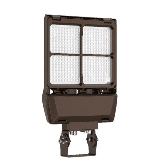 90 / 120 / 150 Watt Adjustable LED Shoebox Light: yoke mount view