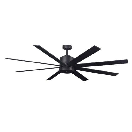 68 Inch Commercial Ceiling Fan: matte black finish