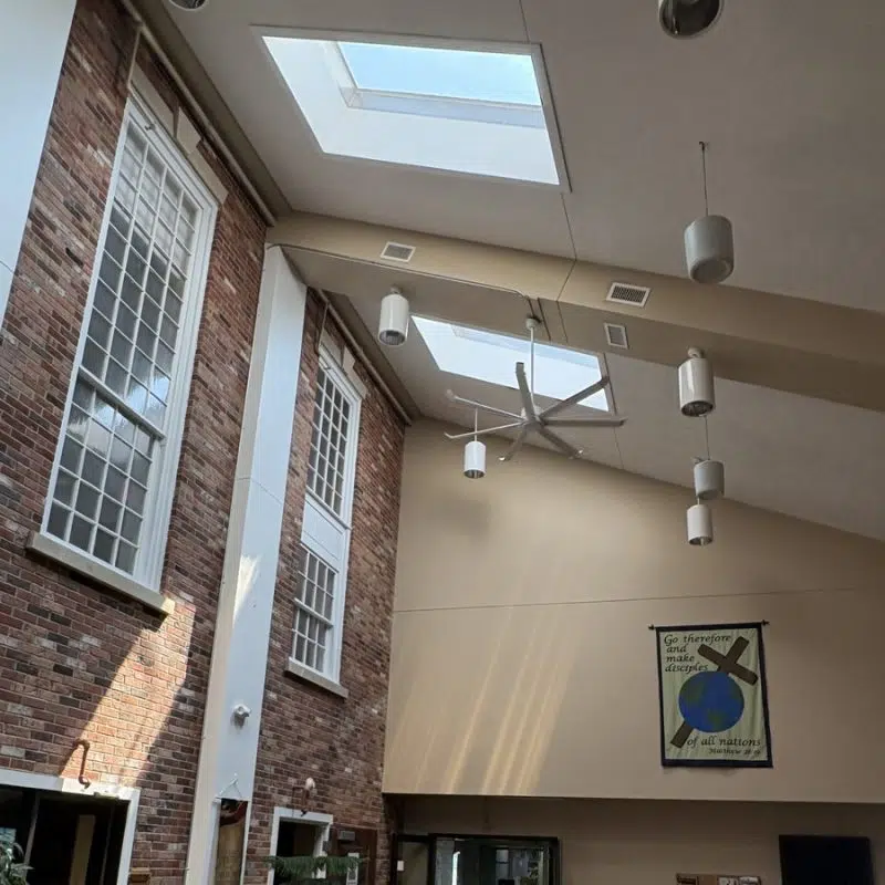 Lls Cm Fan 70in 7b W Fan Install In Church