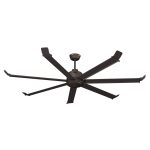80 Inch Commercial Ceiling Fan | 7 Blades | 11,274 CFM | 120V | Bronze