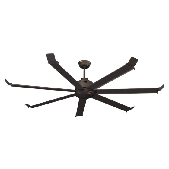 80 Inch Commercial Ceiling Fan: product image showing seven blades and bronze finish