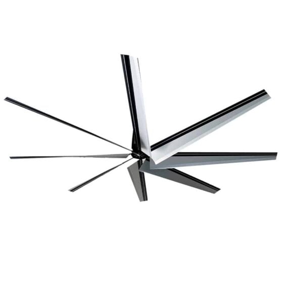24 Foot HVLS Ceiling Fan: product image with white blades