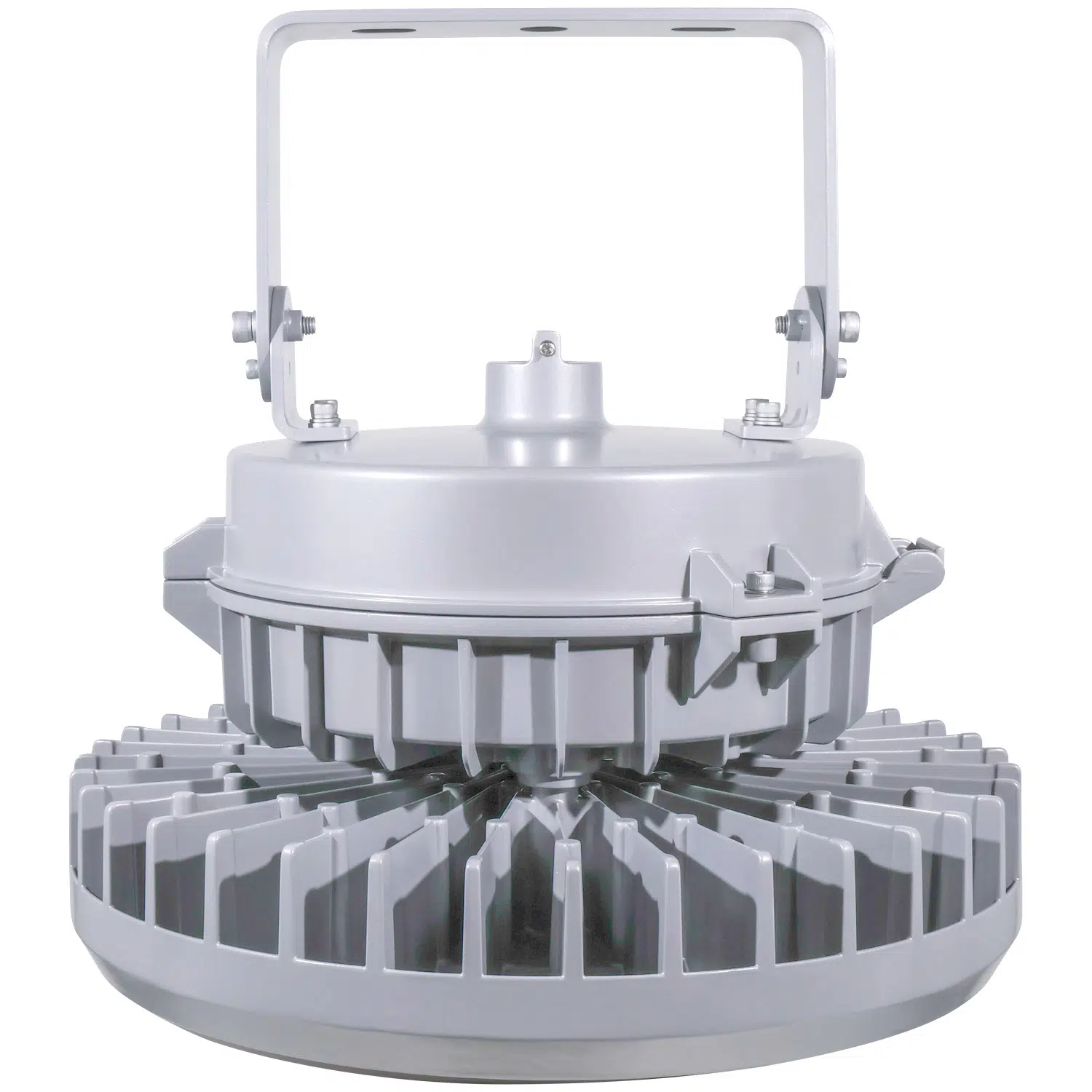 150 Watt Round Explosion Proof LED Light: side angle view