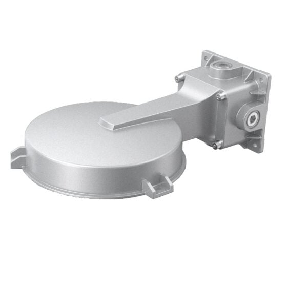 200 Watt Round Explosion Proof LED Light: wall mount perspective