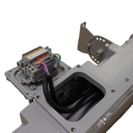 50 Watt 2 Foot Explosion Proof Linear LED Light: side angle