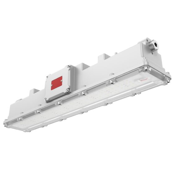 50 Watt 2 Foot Explosion Proof Linear LED Light: angled view