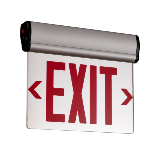 4 Watt LED Exit Sign: angled view
