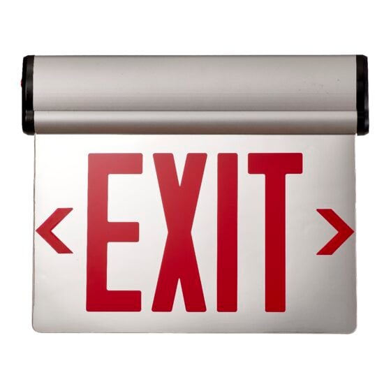 4 Watt LED Exit Sign: front view