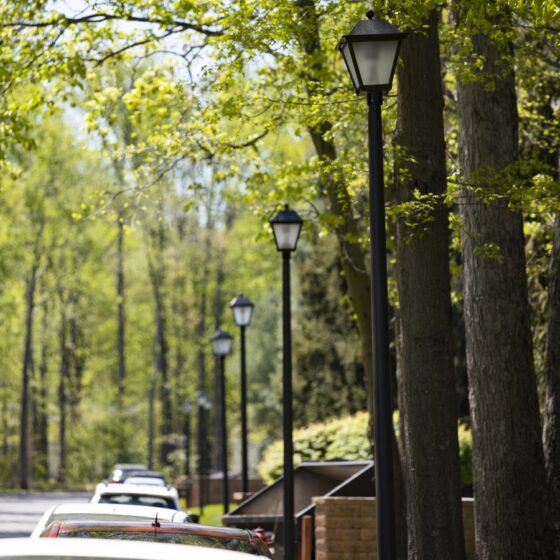 25 Foot Round Fiberglass Light Pole: product image