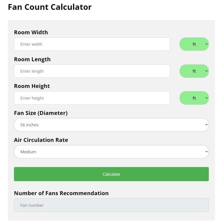 Fan Count Calculator