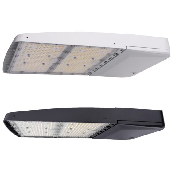 240 / 260 / 280 / 310 Watt Adjustable LED Shoebox: black and white options