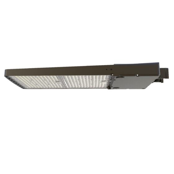 300 / 400 / 500 Watt Adjustable LED Parking Lot Light: side view