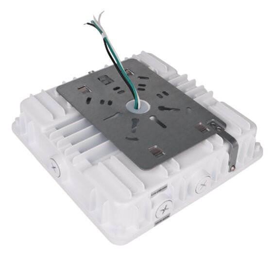 30 / 45 / 63 Watt Adjustable LED Canopy Light: back view