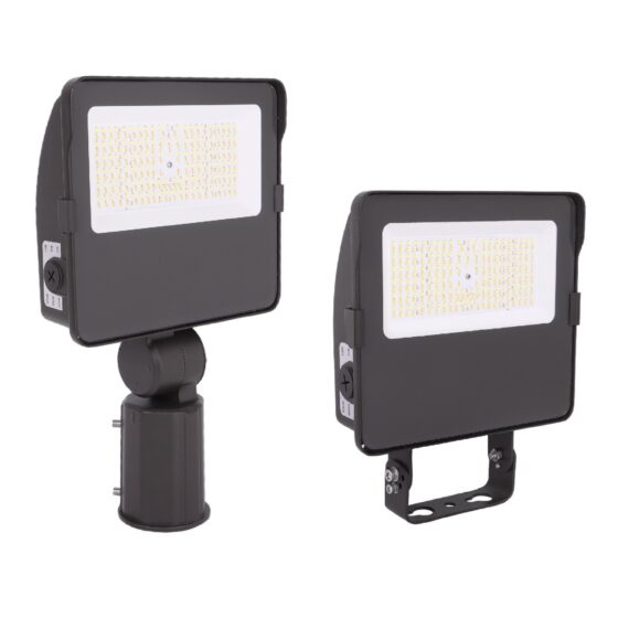63 / 90 / 108 Watt Adjustable LED Flood Light: product image with mounting options