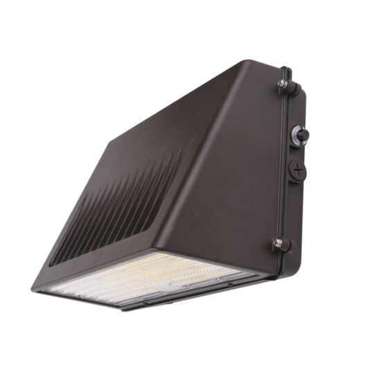 76 / 105 / 125 Watt Adjustable Full Cutoff LED Wall Pack: front view
