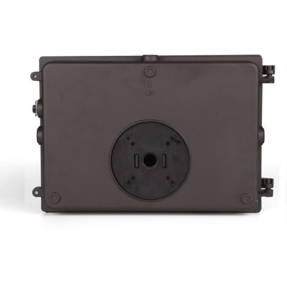 76 / 105 / 125 Watt Adjustable Full Cutoff LED Wall Pack: back view