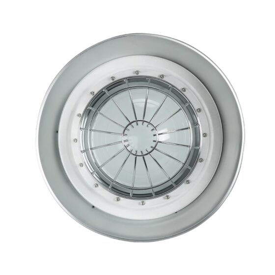 200 Watt Round Explosion Proof LED Light: angled view