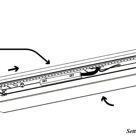 32 / 40 / 48 Watt Adjustable LED Wraparound Light: wattage and CCT settings