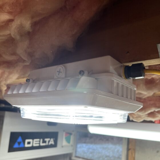 30 / 40 / 55 Watt Adjustable LED Canopy Light: installation process