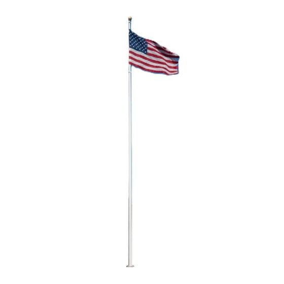 25 Foot Fiberglass Flag Pole: full product view