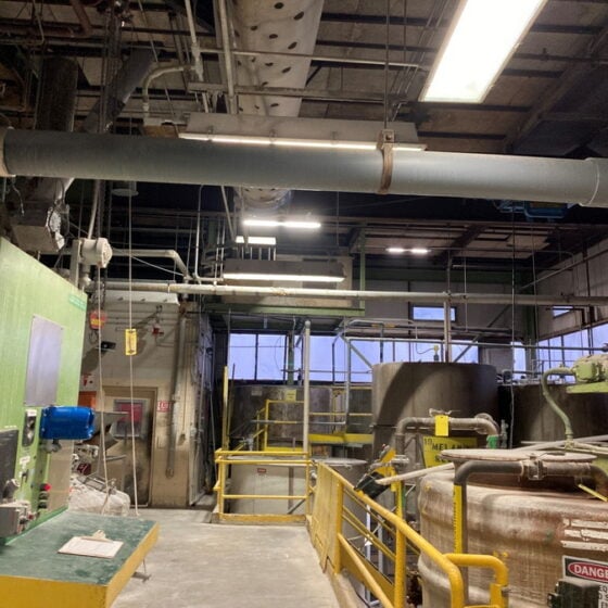 80 Watt 4 Foot Explosion Proof Linear LED Light: installation view