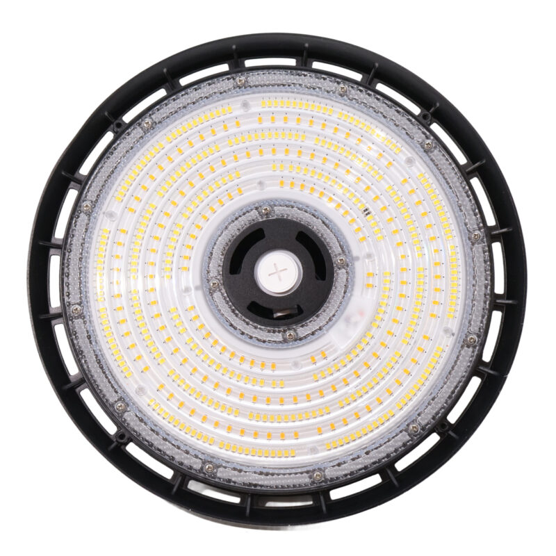 150 / 200 / 240 Watt Adjustable LED UFO High Bay: looking up view