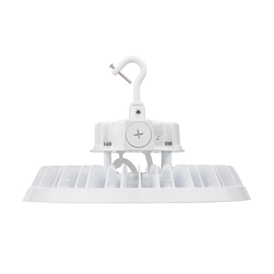 150 / 200 / 240 Watt Adjustable LED UFO High Bay: white finish product view