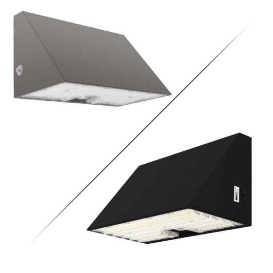 28 / 42 / 56 / 70 Watt Adjustable Full Cutoff Architectural LED Wall Pack: rear view