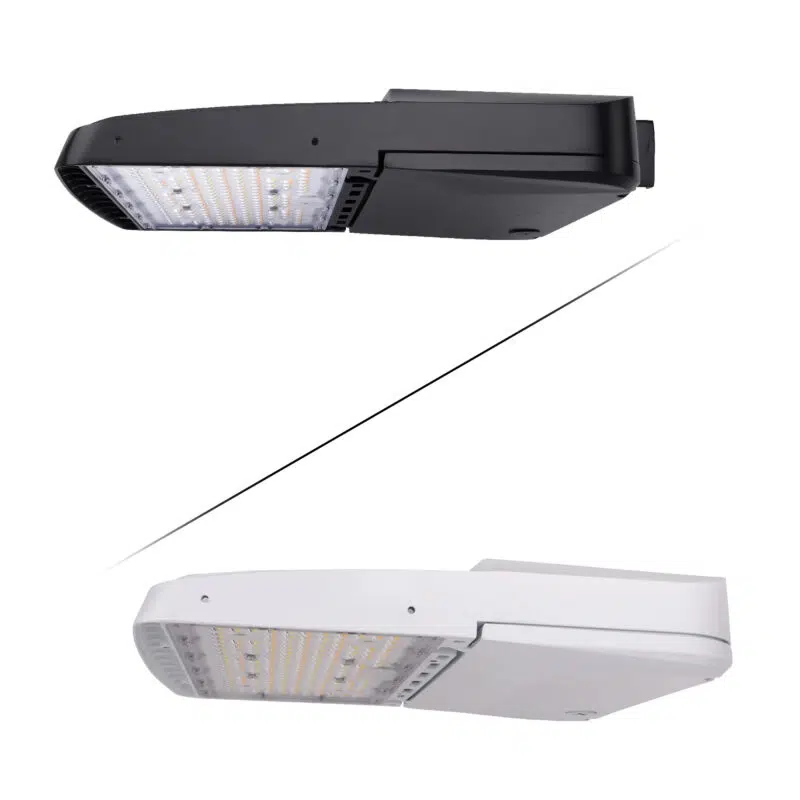 80 / 100 / 120 / 150 Watt Adjustable LED Shoebox: color options black and white