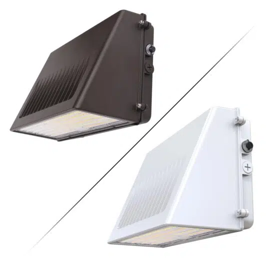76 / 105 / 125 Watt Adjustable Full Cutoff LED Wall Pack: color options