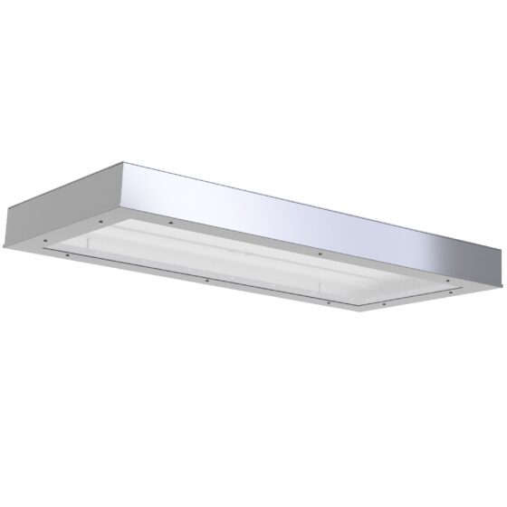 80 Watt Detention Grade Surface Mount 2x4 LED Panel: alternate product view