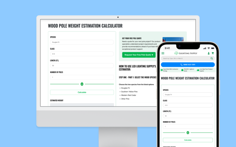 Wood Pole Dimension Estimation Calculator
