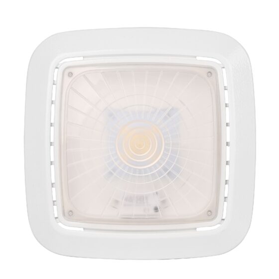 100 Watt Square LED Canopy Light: front view