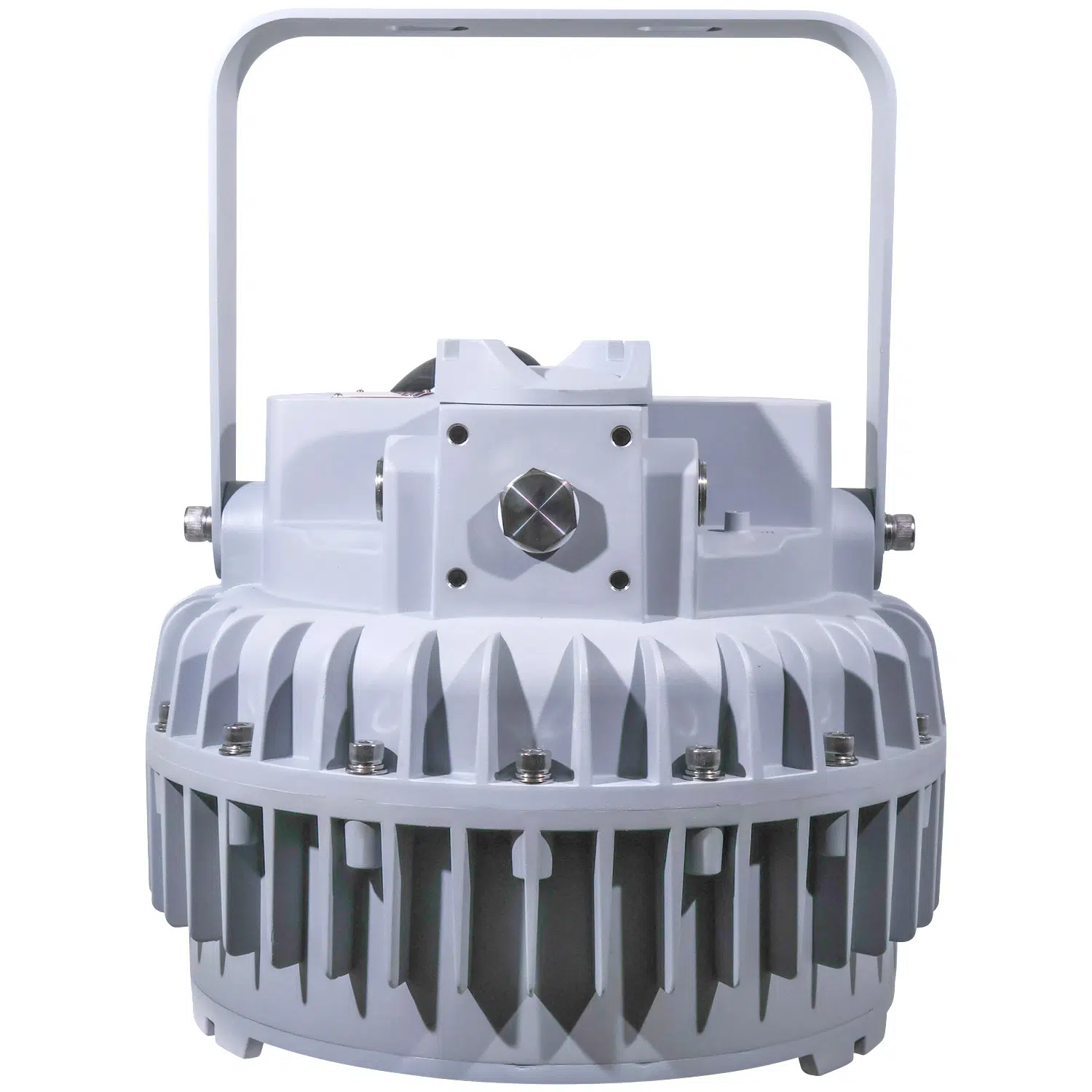 150 Watt Round Explosion Proof LED Light: side angle view