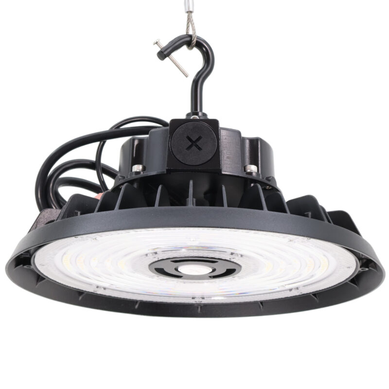 80 / 100 / 150 Watt Adjustable LED UFO High Bay: display setup