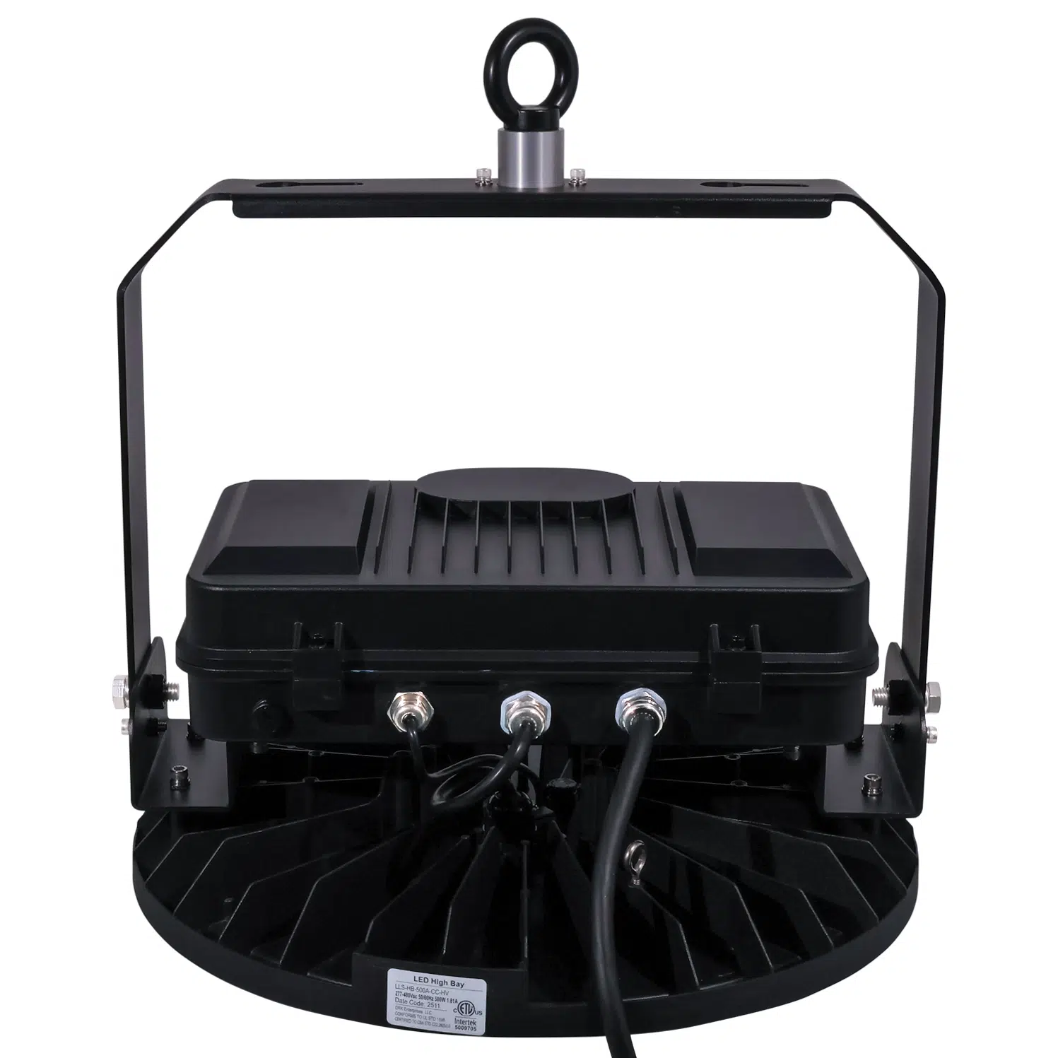 250 / 375 / 500 Watt Adjustable UFO LED High Bay: back view