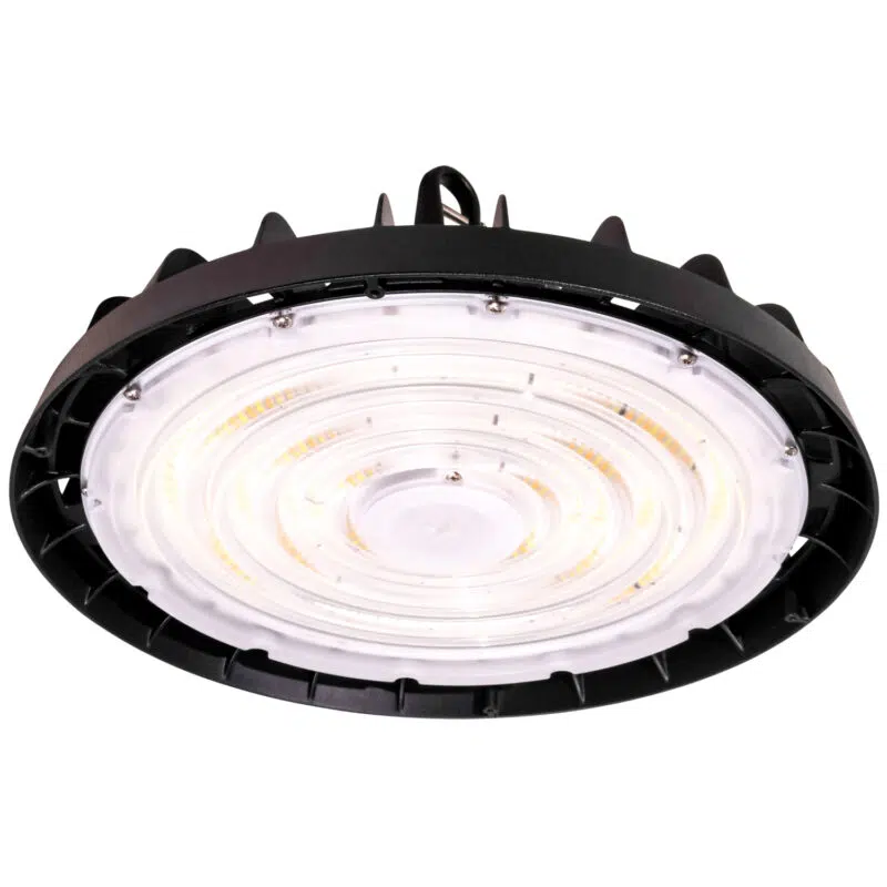 100 / 150 / 200 Watt Adjustable UFO LED High Bay: lens angle view